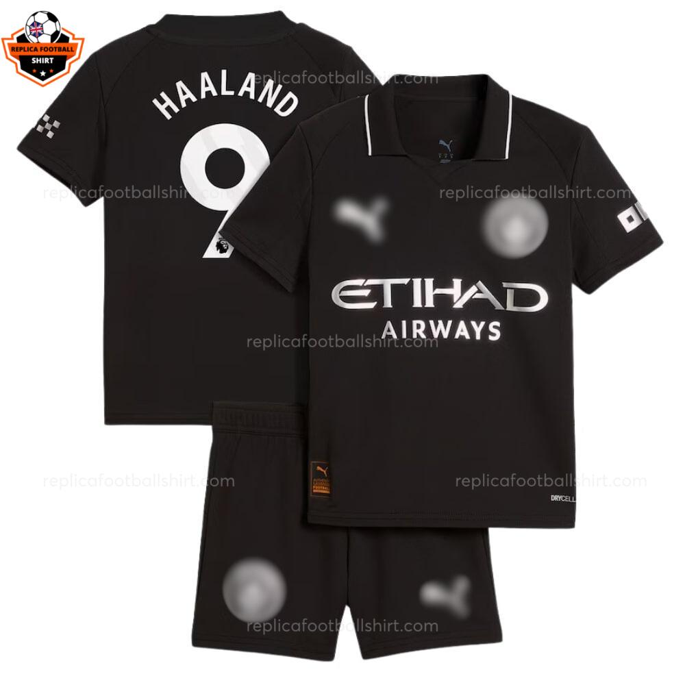 Manchester City Away Kid Replica Football Kit 25-26 HAALAND 9 Printed overview
