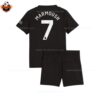 Manchester City Away Kid Replica Football Kit 25-26 Marmoush 7 Printed backview