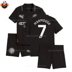 Manchester City Away Kid Replica Football Kit 25-26 Marmoush 7 Printed overview