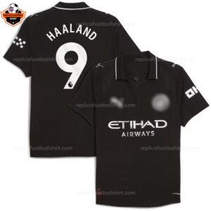 Manchester City Away Men Replica Football Shirt 25-26 HAALAND 9 Printed overview