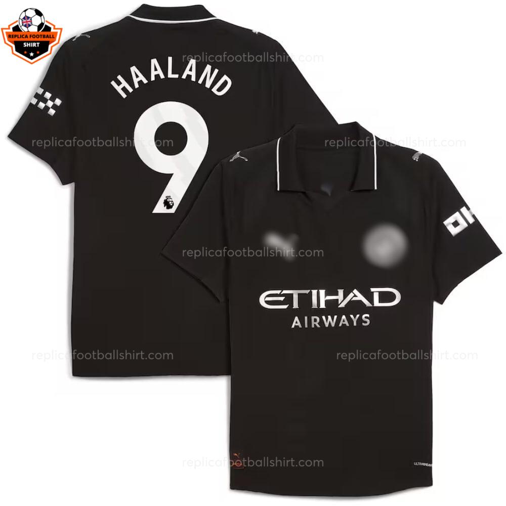 Manchester City Away Men Replica Football Shirt 25-26 HAALAND 9 Printed overview