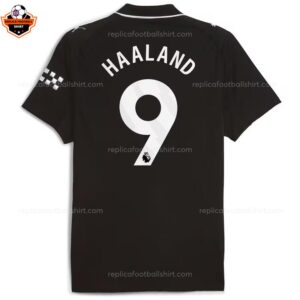 Manchester City Away Men Replica Football Shirt 25-26 HAALAND 9 Printed backview