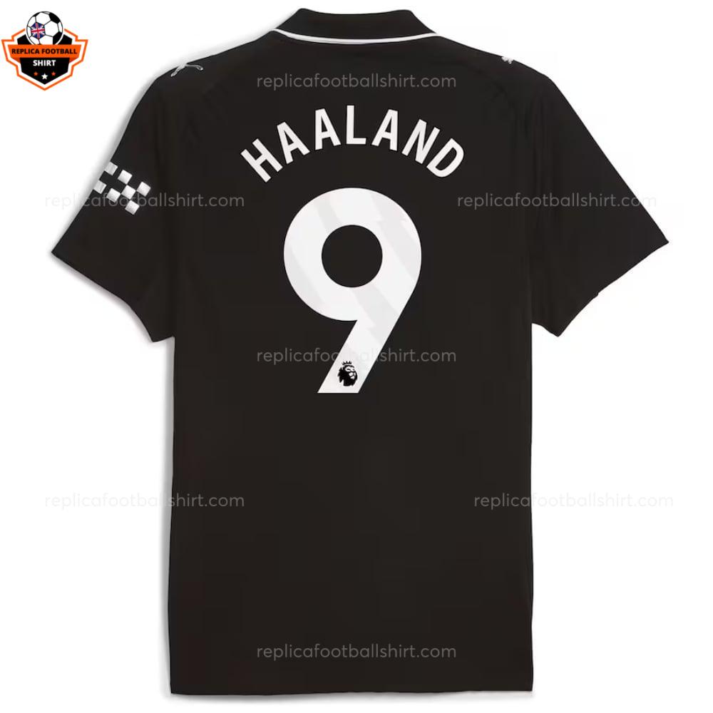 Manchester City Away Men Replica Football Shirt 25-26 HAALAND 9 Printed backview