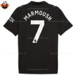 Manchester City Away Men Replica Football Shirt 25/26 Marmoush 7 Printed