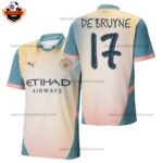 Manchester City DE BRUYNE 17 Fourth Men Replica Football Shirt 2025/26 Printed