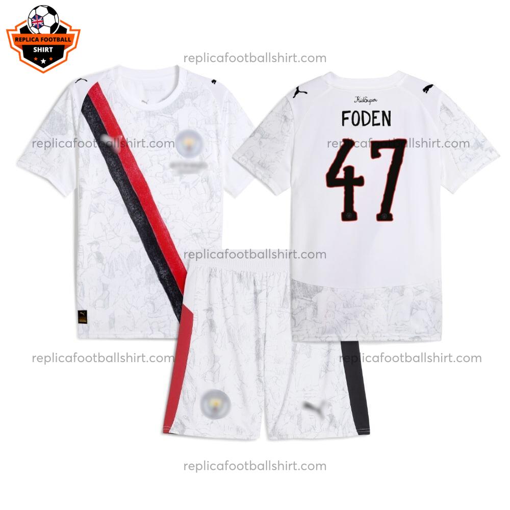 Manchester City FODEN 47 KidSuper Kid Replica Football Kit 2025-26