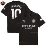 Manchester City GREALISH 10 Away Men Replica Football Shirt 2025/26 Printed