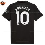 Manchester City GREALISH 10 Away Men Replica Football Shirt 2025/26 Printed