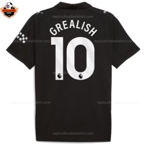 Manchester City GREALISH 10 Away Men Replica Football Shirt 2025-26 Printed backview