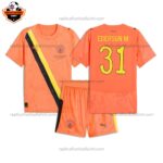 Manchester City KidSuper Goalkeeper Kid Replica Football Kit 2025/26 EDERSON M. 31 Printed