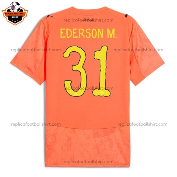 Manchester City KidSuper Goalkeeper Men Replica Football Shirt 202526 EDERSON M. 31 Printed - backview