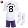 Manchester United Away Kid Replica Football Kit 2025-26 B.FERNANDES 8 Printed backview