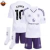 Manchester United Away Kid Replica Football Kit 2025-26 CUNHA 10 Printed overview