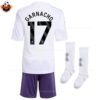 Manchester United Away Kid Replica Football Kit 2025-26 GARNACHO 17 Printed backview