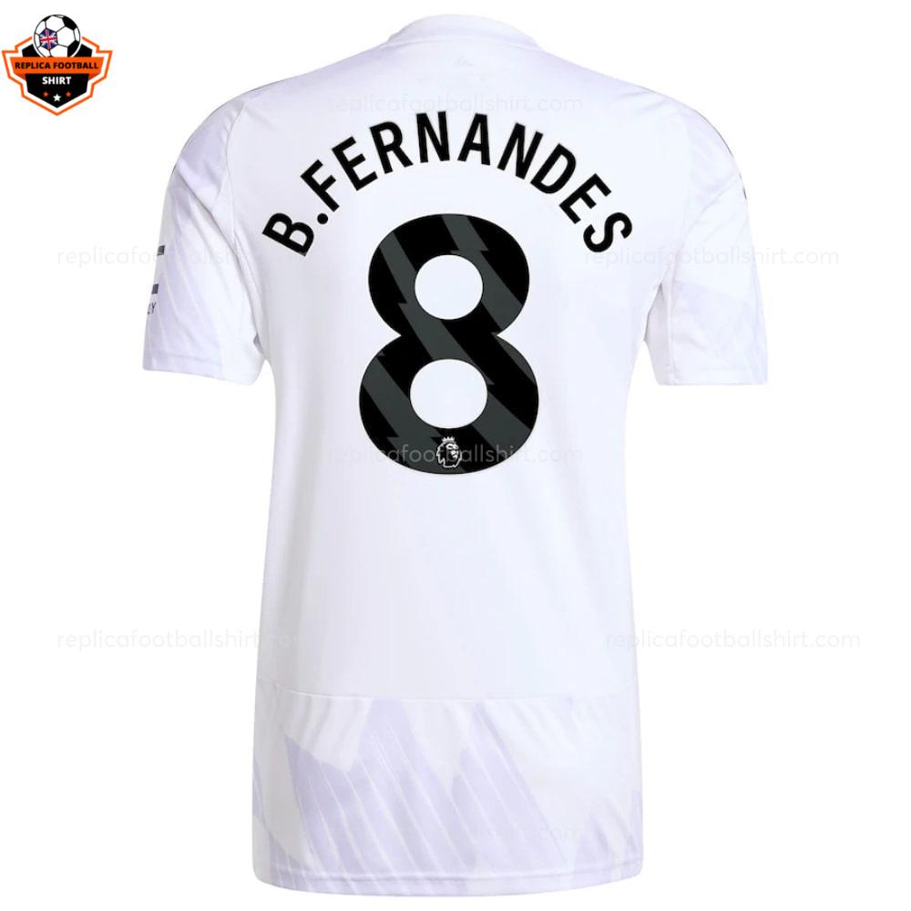 Manchester United Away Men Replica Football Shirt 2025-26 B.FERNANDES 8 Printed backview
