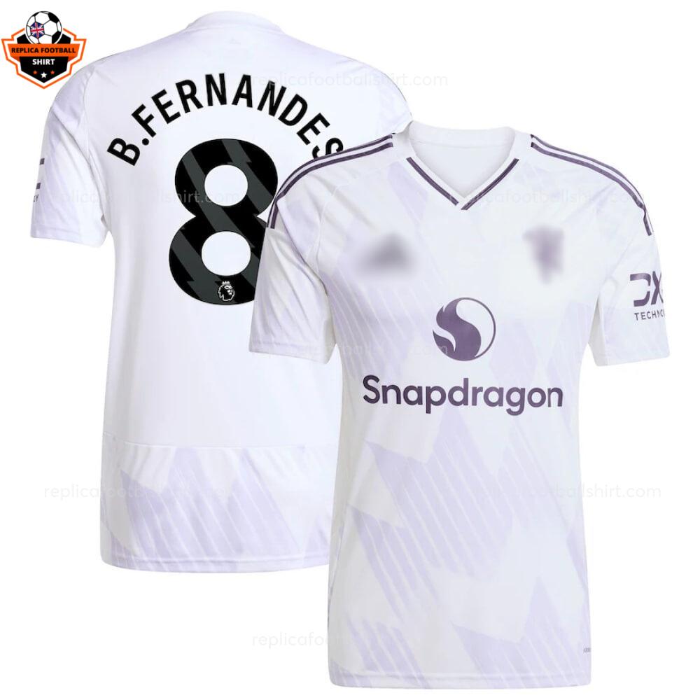 Manchester United Away Men Replica Football Shirt 2025-26 B.FERNANDES 8 Printed overview