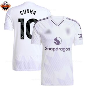 Manchester United Away Men Replica Football Shirt 2025-26 CUNHA 10 Printed overview