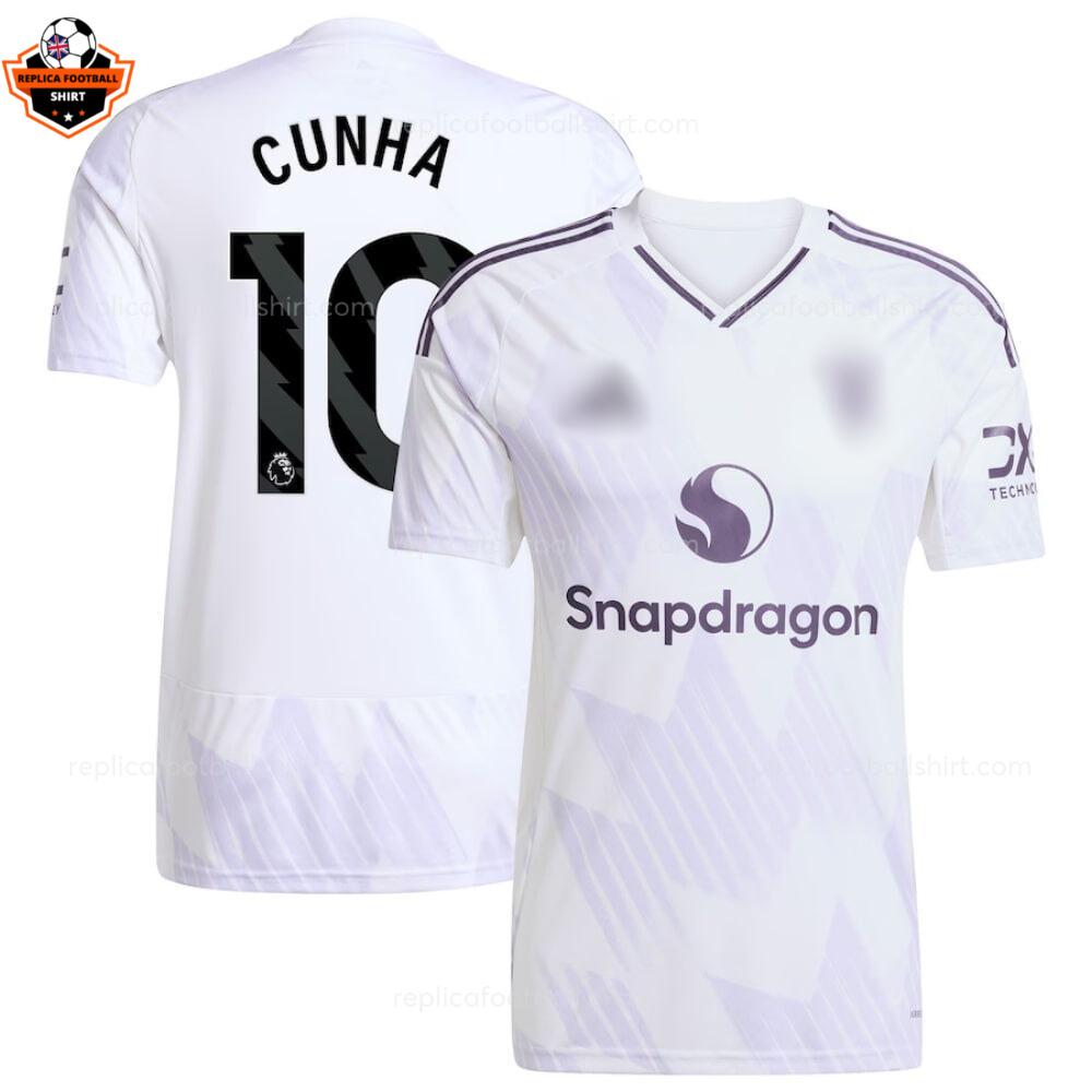 Manchester United Away Men Replica Football Shirt 2025-26 CUNHA 10 Printed overview