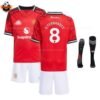Manchester United Home Kid Replica Football Kit 2025-26 B.FERNANDES 8 Printed overview