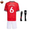 Manchester United Home Kid Replica Football Kit 2025-26 MARTINEZ 6 Printed