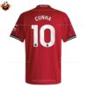 Manchester United Home Men Replica Football Shirt 2025-26 CUNHA 10 Printed Back View
