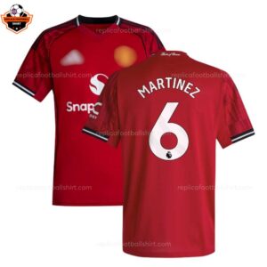 Manchester United Home Men Replica Football Shirt 2025-26 MARTINEZ 6 Printed overview