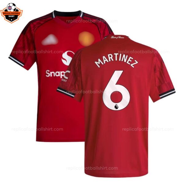 Manchester United Home Men Replica Football Shirt 2025-26 MARTINEZ 6 Printed overview
