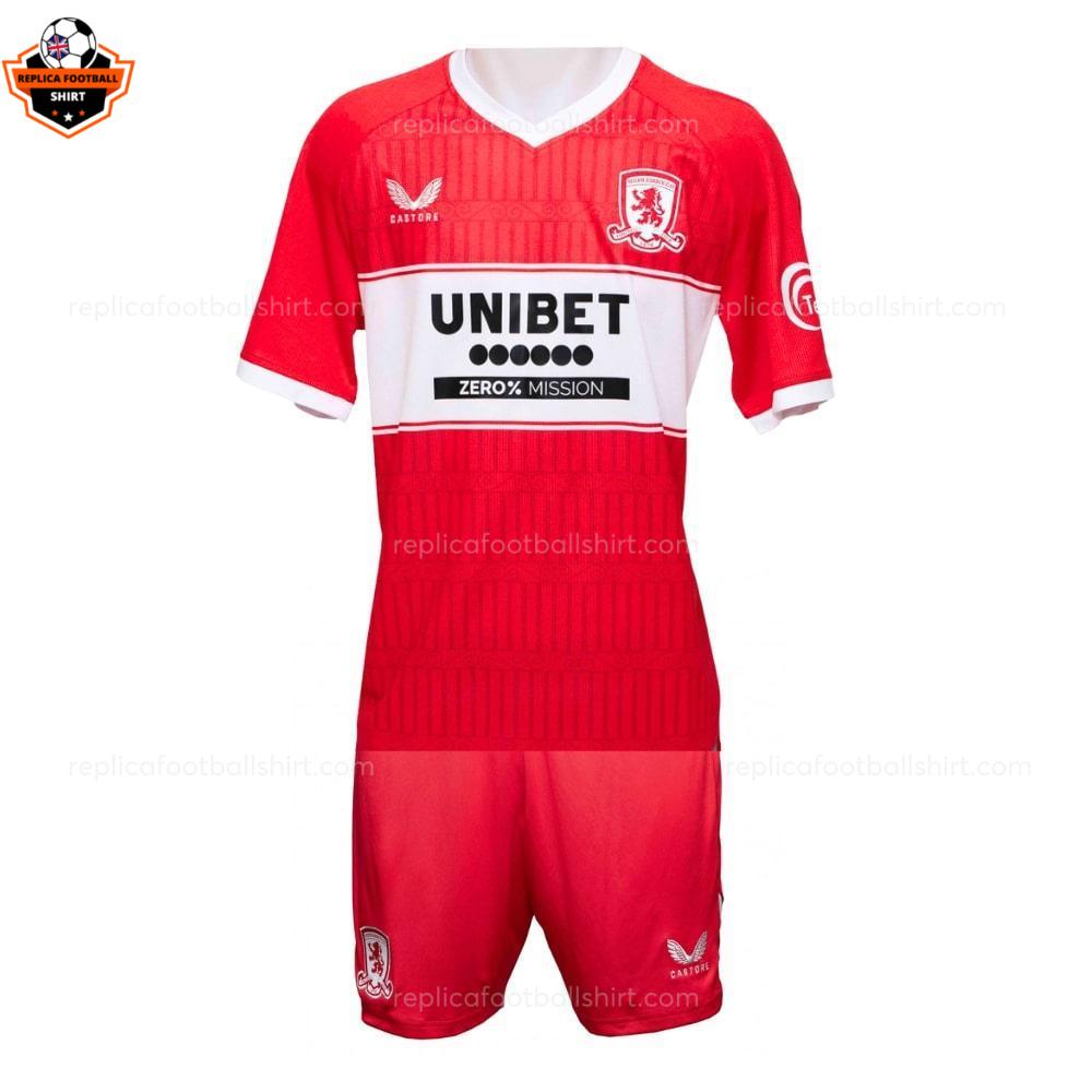 Middlesbrough Home Kids Replica Football Kit 2025-26