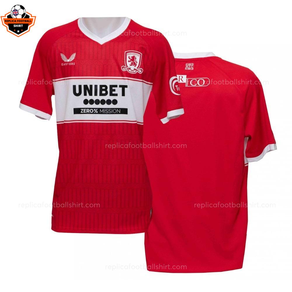 Middlesbrough Home Men Replica Football Shirt 2025-26 overview