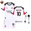 RFS AC Milan RAFA LEÃO 10 Away Kids Replica Football Kit 2025_26 - with socks