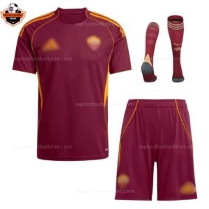 RFS AS Roma Home Kids Replica Football Kit 2025_26 - with socks