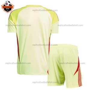 Aston Villa Yellow Goalkeeper Kid Replica Football Kit 2025/26 backview