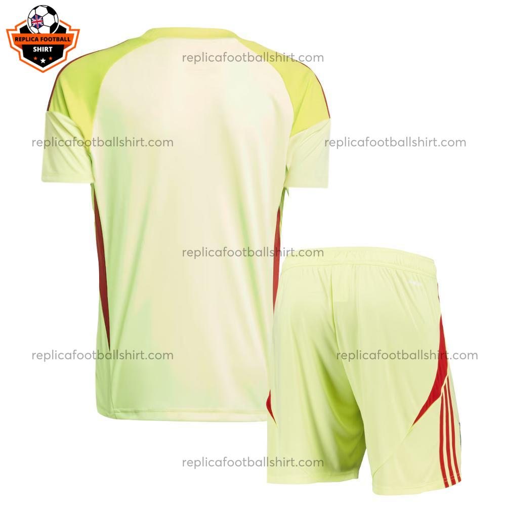 Aston Villa Yellow Goalkeeper Kid Replica Football Kit 2025/26 backview