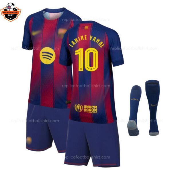 RFS Barcelona LAMINE YAMAL 10 Home Kids Replica Football Kit 2025_26