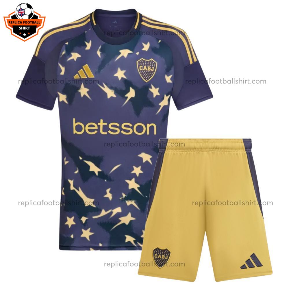 Boca Juniors Third Kid Replica Football Kit 2025/26 overview