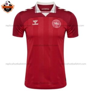 Denmark Home Men Replica Football Shirt 2025 frotnview