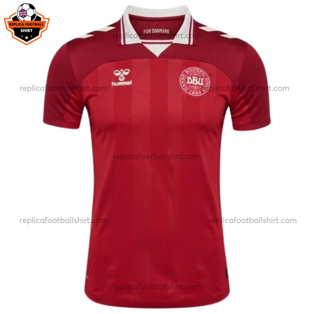 Denmark Home Men Replica Football Shirt 2025 frotnview