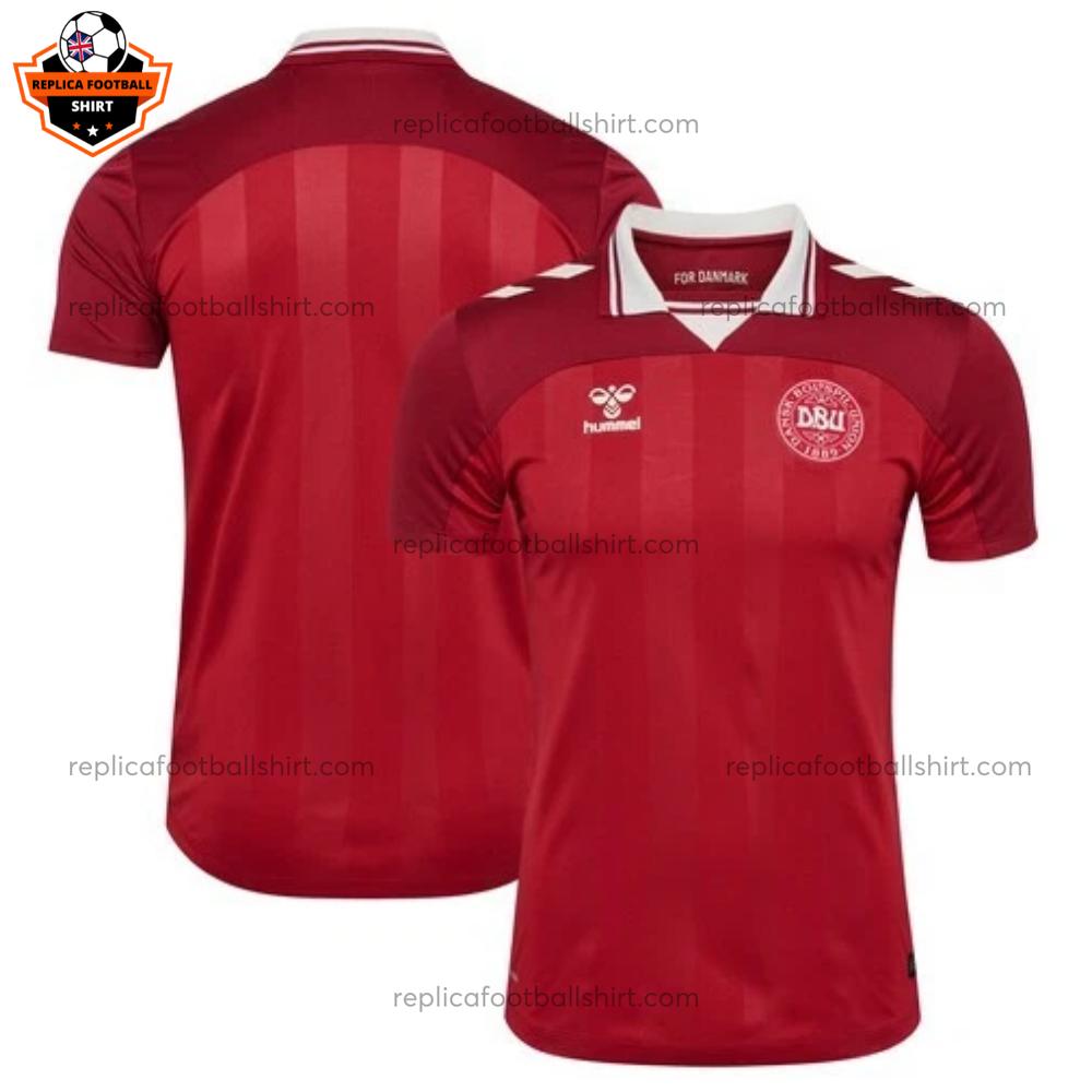 Denmark Home Men Replica Football Shirt 2025 overview