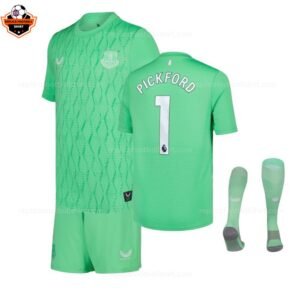 RFS Everton PICKFORD 1 Goalkeeper Kid Replica Football Kit 2025_26 - with socks