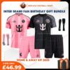 Inter Miami FC 2025/26 Birthday Bundle - Home & Away Replica Football Kit for True Fans - Front View
