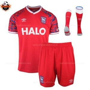 Ipswich Town Away Kid Replica Football Kit 2025/26