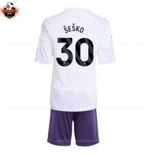 Man Utd Away Kid Replica Kit ŠEŠKO 30 - Back View