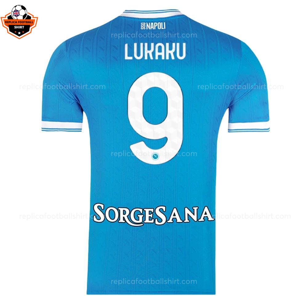 SSC Napoli Home Adult Replica Football Shirt 2025-26 LUKAKU 9 Printed backview