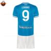 SSC Napoli Home Kid Replica Football Kit 2025-26 LUKAKU 9 Printed backview