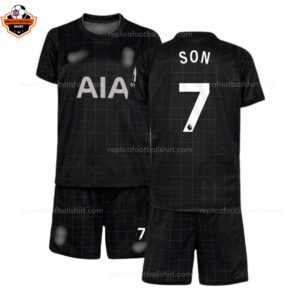 Tottenham Hotspur Away Kid Replica Football Kit 2025-26 SON 7 Printed overview