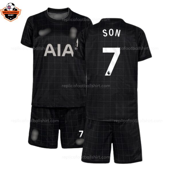 Tottenham Hotspur Away Kid Replica Football Kit 2025-26 SON 7 Printed overview