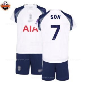 Tottenham Hotspur SON 7 Home Kid Replica Football Kit 2025-26 overview