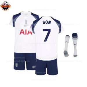 Tottenham Hotspur SON 7 Home Kid Replica Football Kit 2025-26
