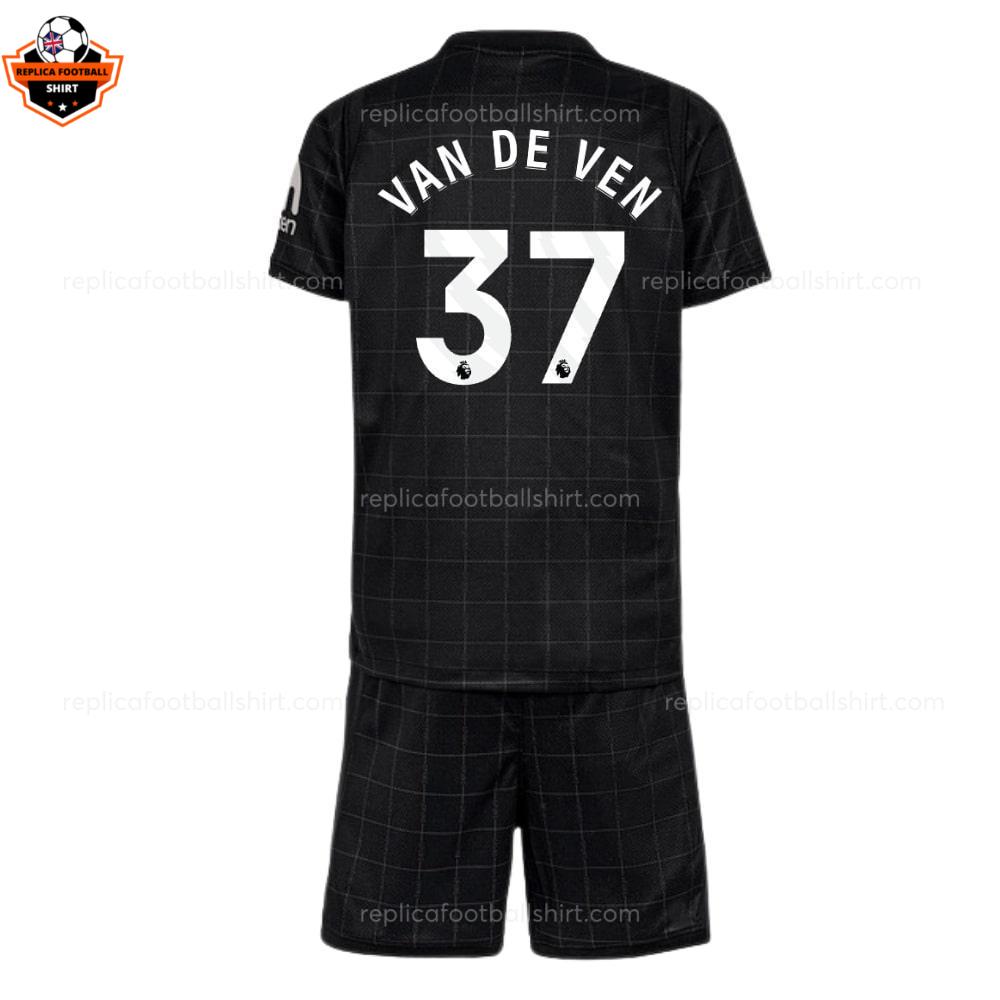 Tottenham Hotspur VAN DE VEN 37 Away Kid Replica Football Kit 2025-26 backview