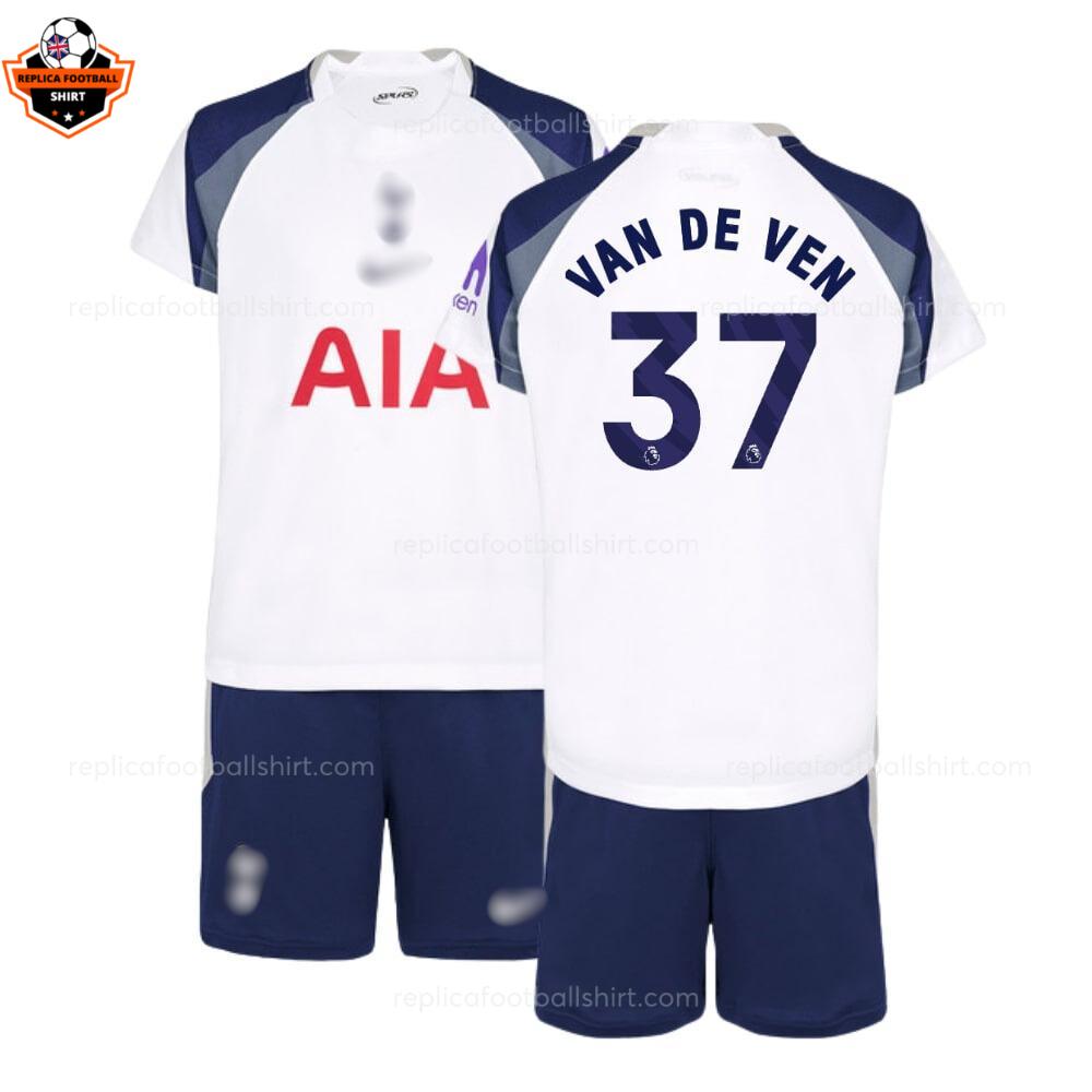 Tottenham Hotspur VAN DE VEN 37 Home Kid Replica Football Kit 2025-26